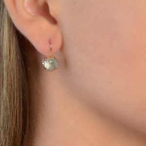 עגילי אקוומרין של זריחה